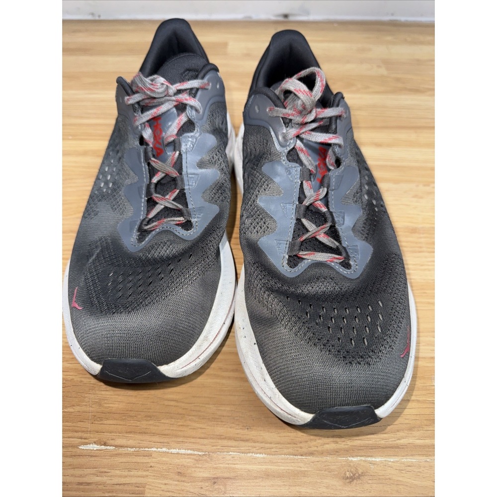 Hoka‎ One One Kawana 2 Running Sneakers Shoes Dark Gray/Red Men Size 13D - Picture 2 of 7